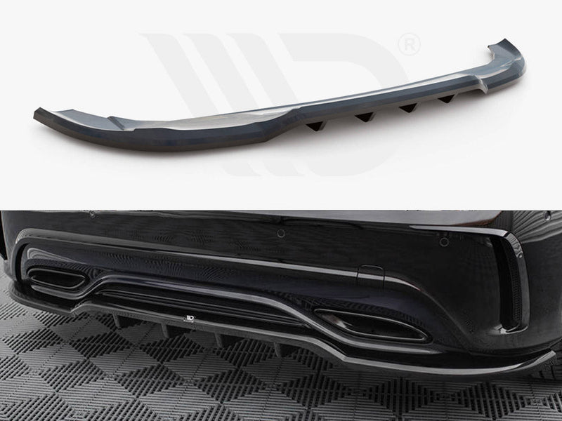 Maxton Design - Rear Splitter (Vertical Bars) Mercedes-Benz A AMG-Line W176 Facelift