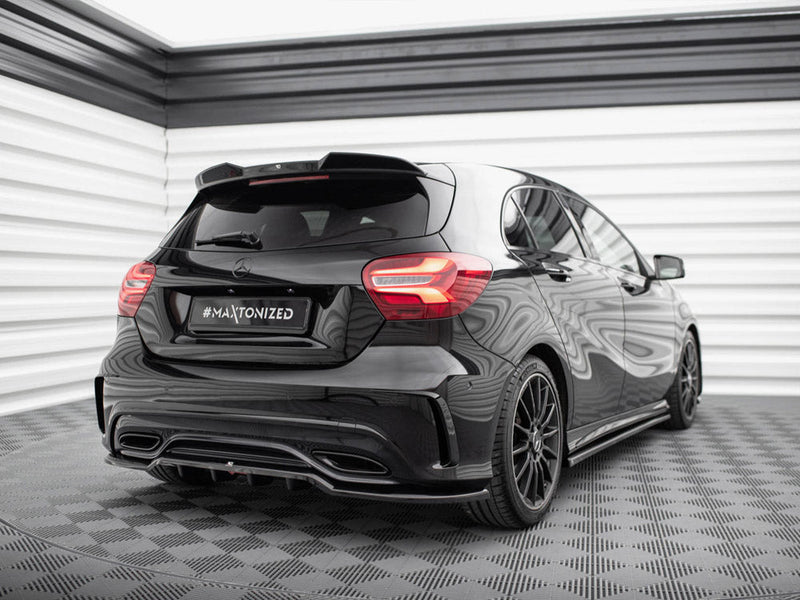 Maxton Design - Rear Splitter (Vertical Bars) Mercedes-Benz A AMG-Line W176 Facelift