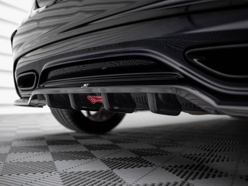 Maxton Design - Rear Splitter (Vertical Bars) Mercedes-Benz A AMG-Line W176 Facelift