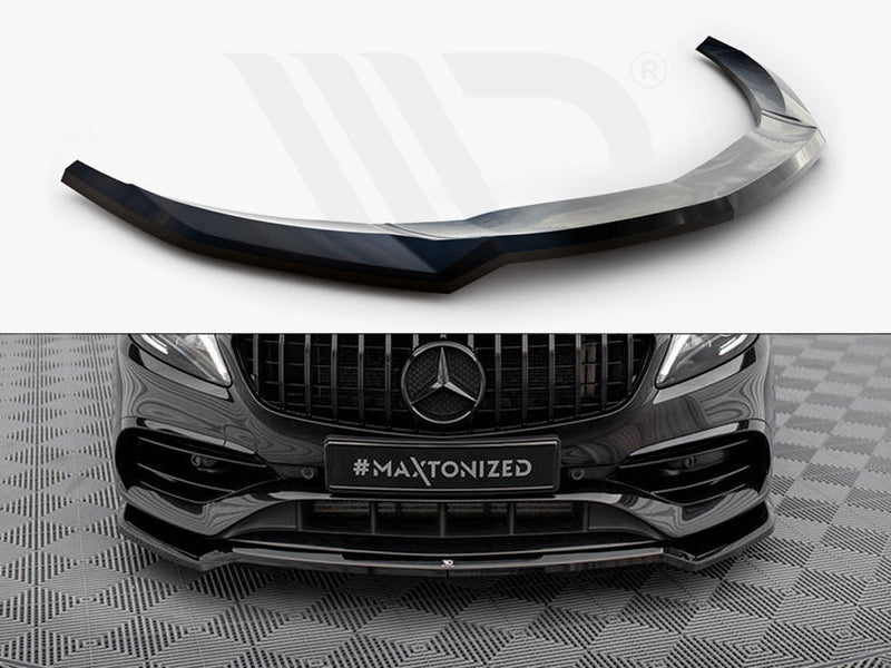 Maxton Design - FRONT SPLITTER V.1 MERCEDES-BENZ A AMG-LINE W176 FACELIFT