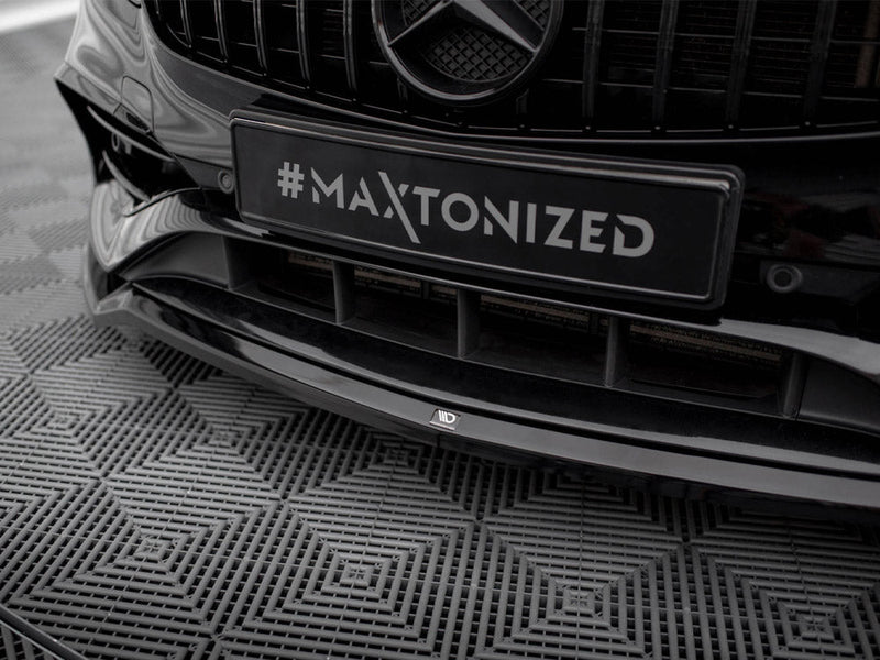 Maxton Design - FRONT SPLITTER V.1 MERCEDES-BENZ A AMG-LINE W176 FACELIFT