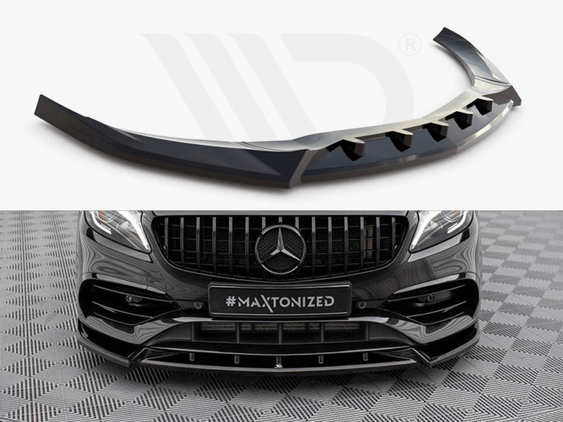 Maxton Design - FRONT SPLITTER V.2 MERCEDES-BENZ A AMG-LINE W176 FACELIFT