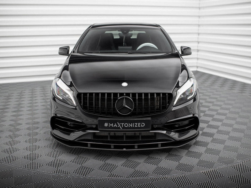 Maxton Design - STREET PRO FRONT SPLITTER MERCEDES-BENZ A AMG-LINE W176 FACELIFT