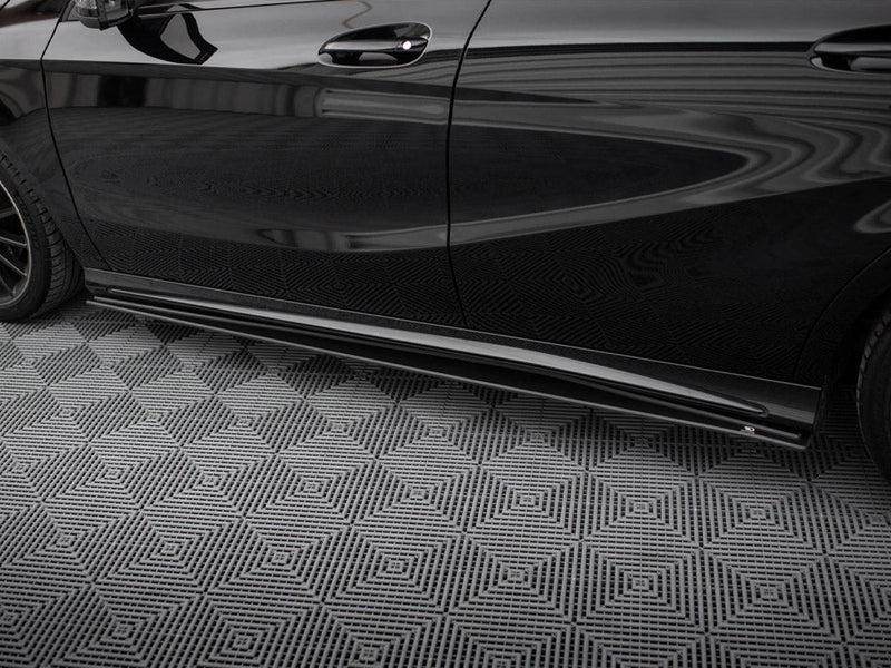 Maxton Design - STREET PRO SIDE SKIRTS DIFFUSERS MERCEDES-BENZ A AMG-LINE W176 FACELIFT