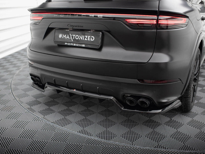Maxton Design - CENTRAL REAR SPLITTER (VERTICAL BARS) PORSCHE CAYENNE SPORT DESIGN MK3
