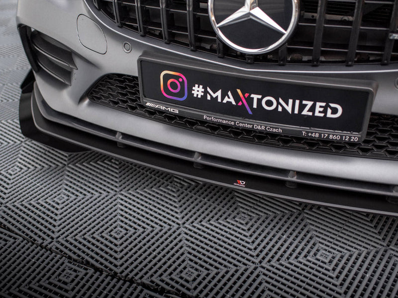 Maxton Design - STREET PRO FRONT SPLITTER + FLAPS MERCEDES-AMG C43 COUPE C205 FACELIFT