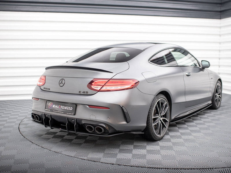 Maxton Design - STREET PRO REAR SIDE SPLITTERS MERCEDES-AMG C43 COUPE C205 FACELIFT
