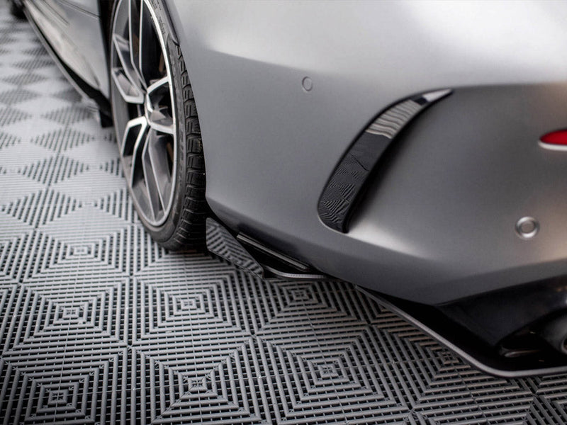 Maxton Design - STREET PRO REAR SIDE SPLITTERS + FLAPS MERCEDES-AMG C43 COUPE C205 FACELIFT