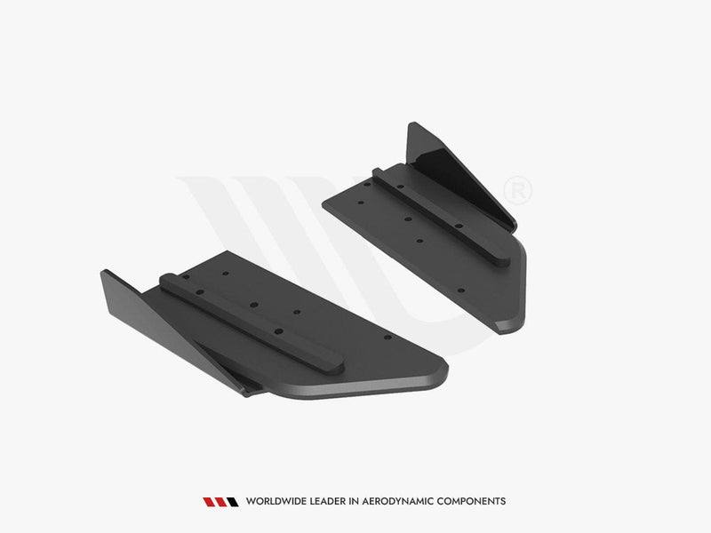 Maxton Design - STREET PRO REAR SIDE SPLITTERS + FLAPS MERCEDES-AMG C43 COUPE C205 FACELIFT