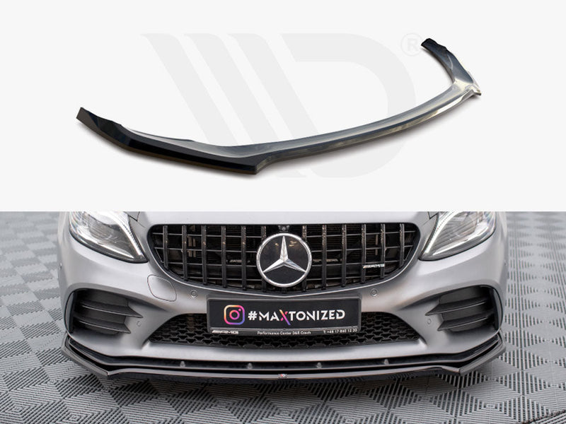 Maxton Design - Front Splitter V.1 Mercedes-AMG C43 Coupe / Sedan / Estate C205 / W205 / S205 Facelift