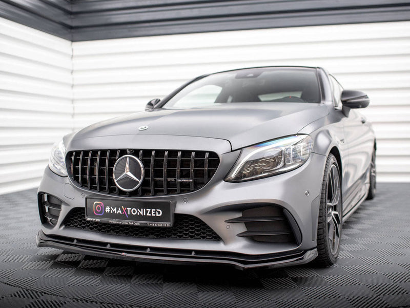 Maxton Design - Front Splitter V.1 Mercedes-AMG C43 Coupe / Sedan / Estate C205 / W205 / S205 Facelift