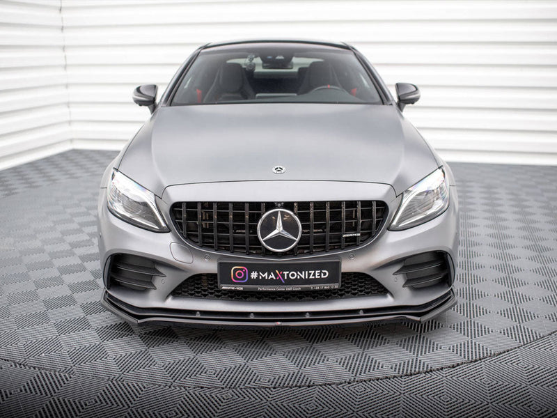 Maxton Design - Front Splitter V.1 Mercedes-AMG C43 Coupe / Sedan / Estate C205 / W205 / S205 Facelift