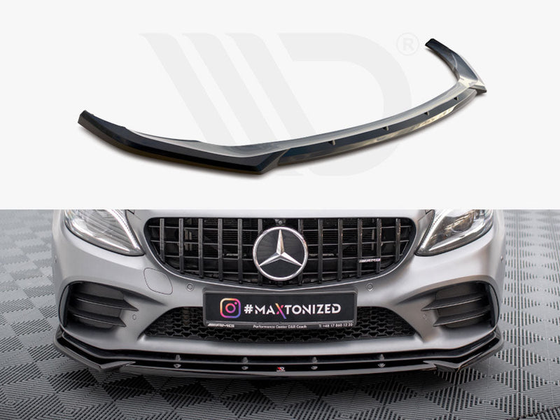 Maxton Design - Front Splitter V.2 Mercedes-AMG C43 Coupe / Sedan / Estate C205 / W205 / S205 Facelift