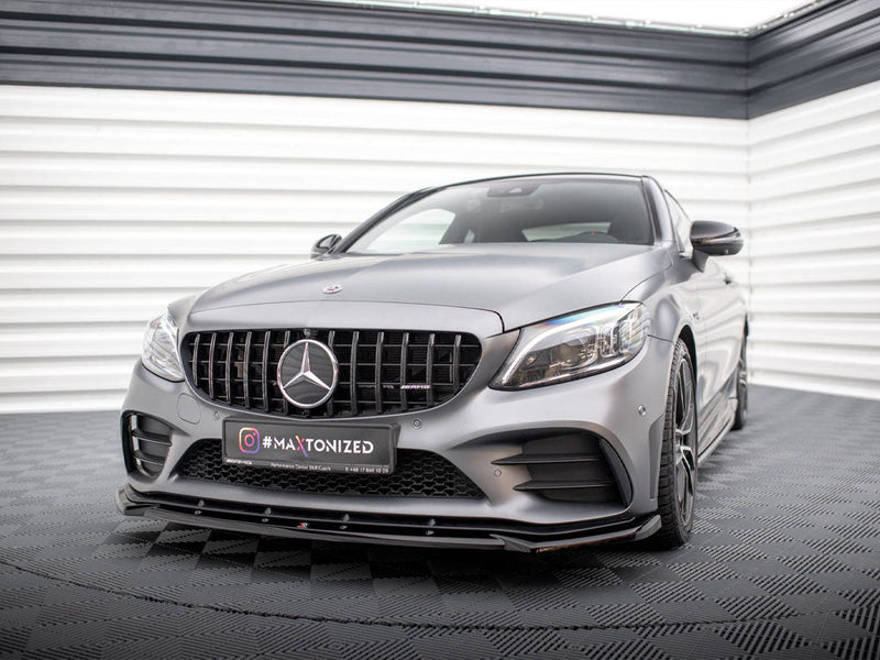 Maxton Design - Front Splitter V.2 Mercedes-AMG C43 Coupe / Sedan / Estate C205 / W205 / S205 Facelift