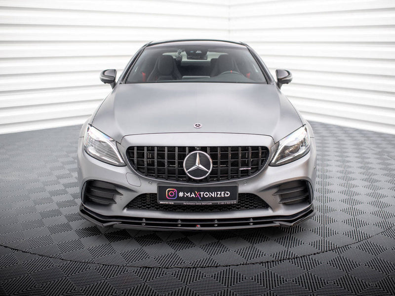 Maxton Design - Front Splitter V.2 Mercedes-AMG C43 Coupe / Sedan / Estate C205 / W205 / S205 Facelift