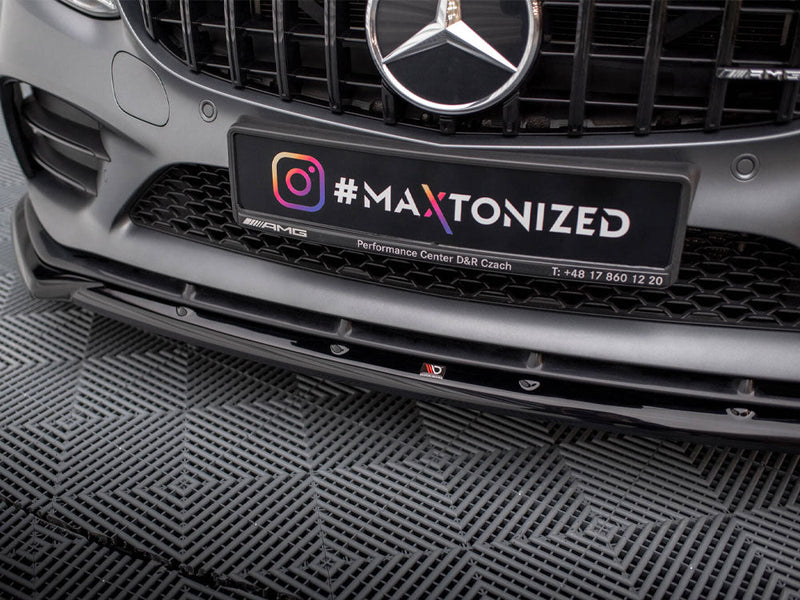 Maxton Design - Front Splitter V.2 Mercedes-AMG C43 Coupe / Sedan / Estate C205 / W205 / S205 Facelift