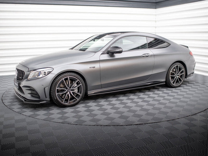 Maxton Design - SIDE SKIRTS DIFFUSERS MERCEDES-AMG C43 COUPE C205 FACELIFT