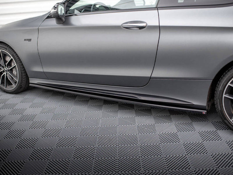 Maxton Design - SIDE SKIRTS DIFFUSERS MERCEDES-AMG C43 COUPE C205 FACELIFT