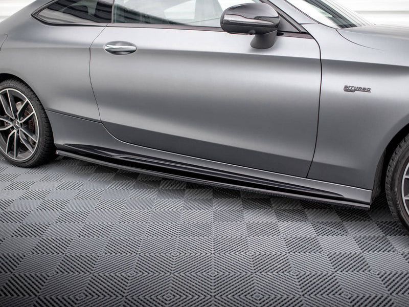 Maxton Design - SIDE SKIRTS DIFFUSERS MERCEDES-AMG C43 COUPE C205 FACELIFT