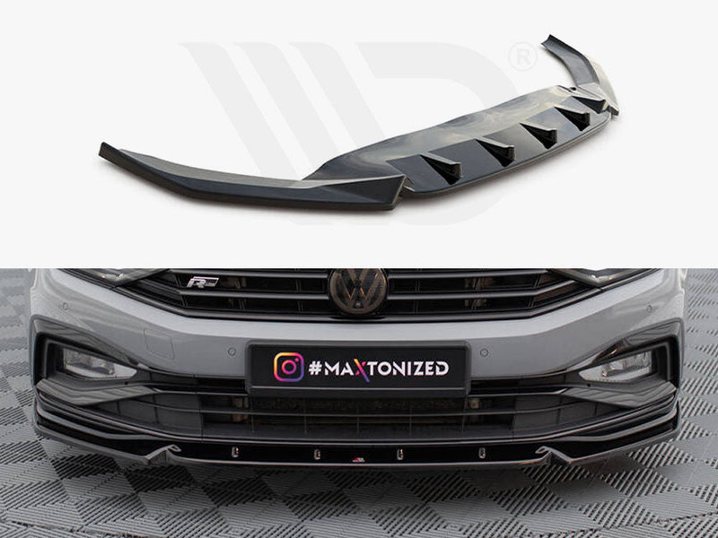 Maxton Design - FRONT SPLITTER V.1 VOLKSWAGEN PASSAT R-LINE B8 FACELIFT