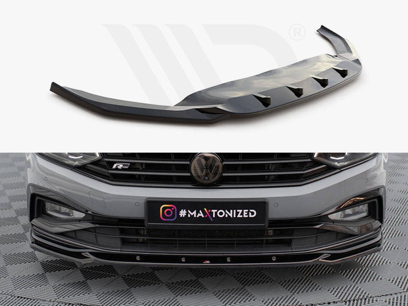 Maxton Design - FRONT SPLITTER V.2 VOLKSWAGEN PASSAT R-LINE B8 FACELIFT