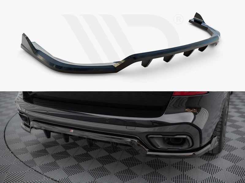 Maxton Design - Central Rear Splitter (Vertical Bars) BMW X5 M-Sport G05