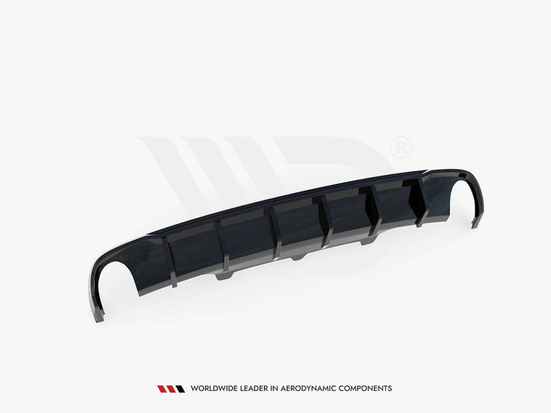 Maxton Design - Rear Valance Audi A6 Sedan / Avant C7 (Version with single exhausts on both sides)