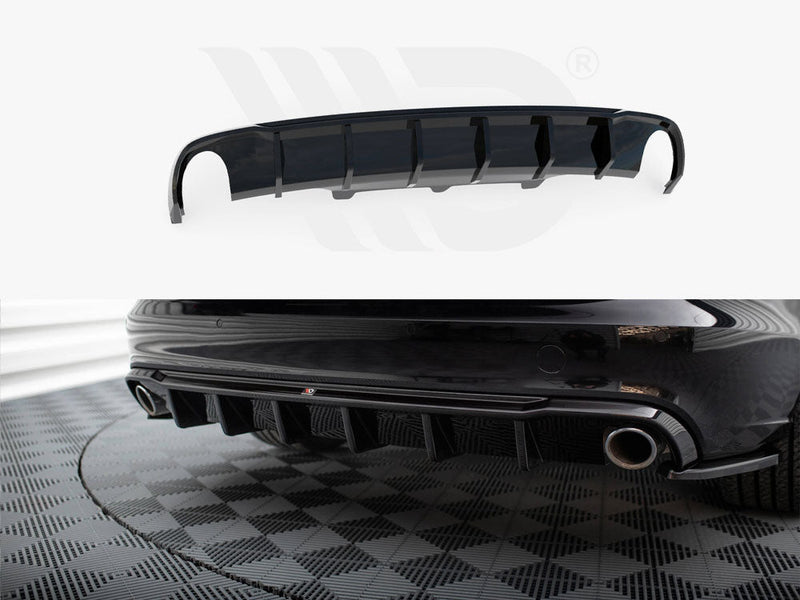 Maxton Design - Rear Valance Audi A6 Sedan / Avant C7 (Version with single exhausts on both sides)