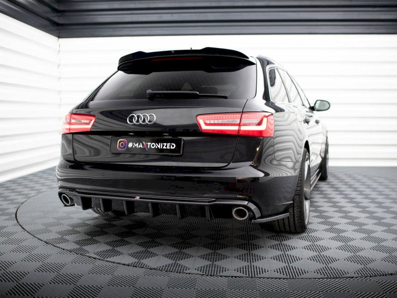 Maxton Design - Rear Valance Audi A6 Sedan / Avant C7 (Version with single exhausts on both sides)