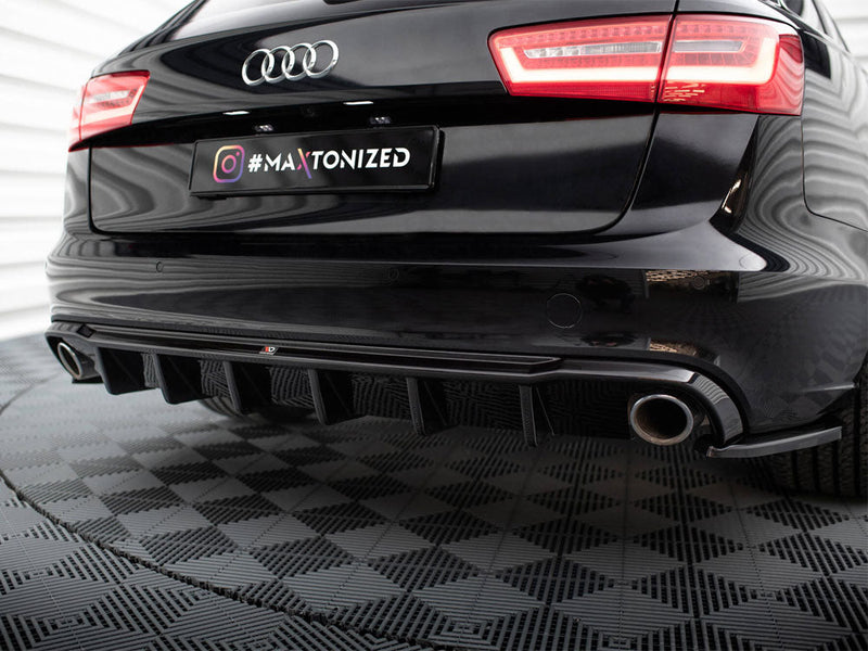 Maxton Design - Rear Valance Audi A6 Sedan / Avant C7 (Version with single exhausts on both sides)