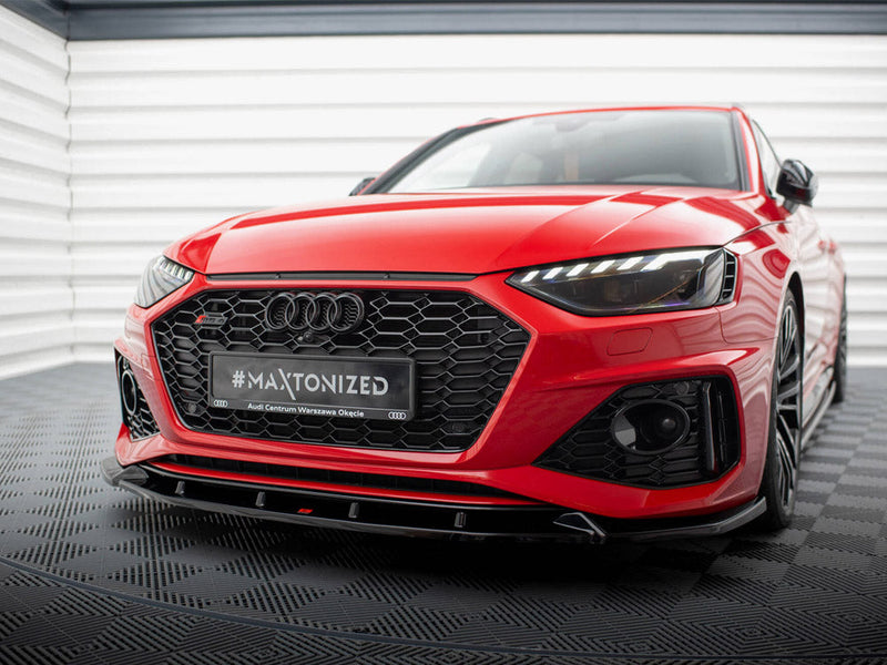 Maxton Design - Front Splitter V.2 Audi RS4 B9 Facelift