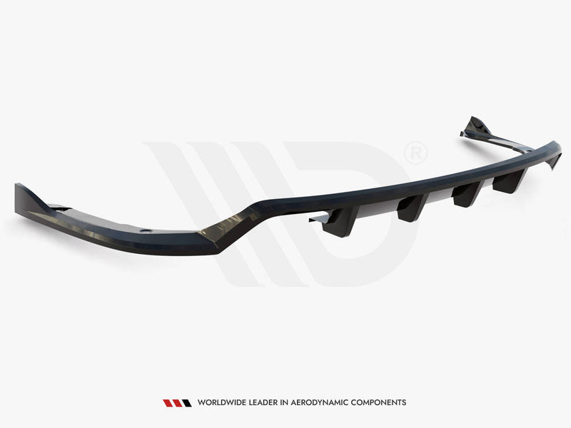 Maxton Design - Central Rear Splitter (Vertical Bars) BMW 4 Coupe / Gran Coupe / Cabrio M-Pack F32 / F36 / F33