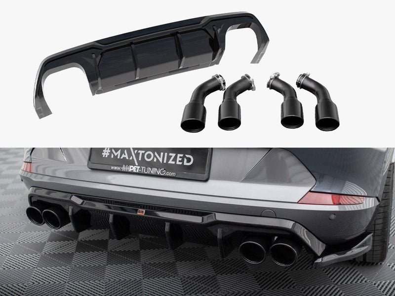 Maxton Design - Rear Valance V.3 + Exhaust Tips Cupra Formentor VZ Mk1 / Mk1 Facelift