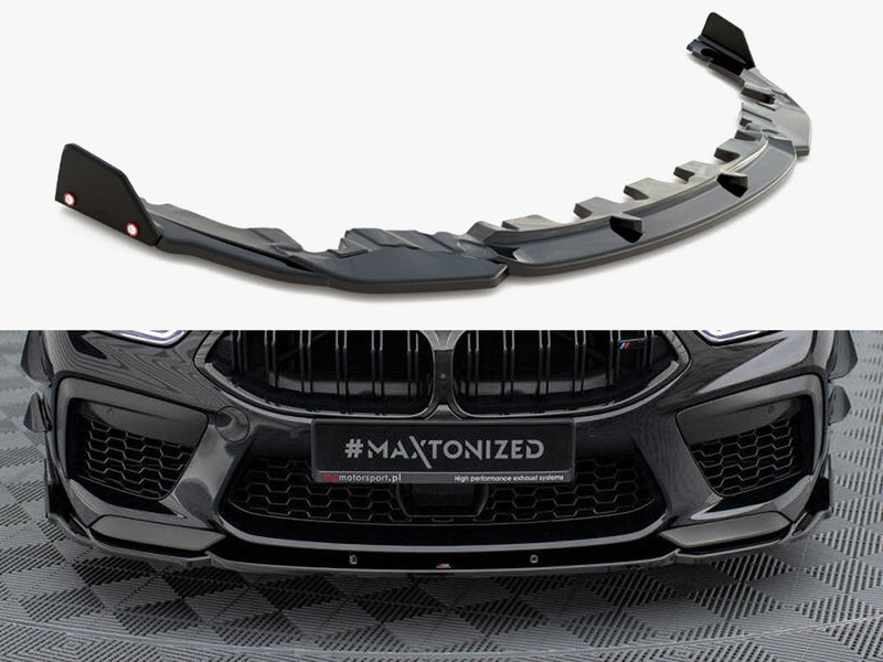 Maxton Design - Front Splitter V.1 + Flaps BMW M8 Gran Coupe F93 / Coupe F92
