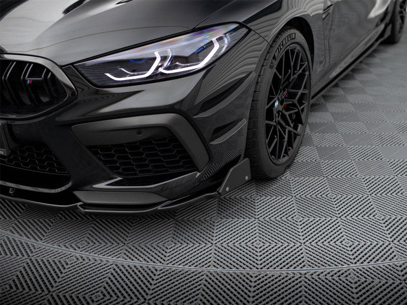 Maxton Design - Front Splitter V.1 + Flaps BMW M8 Gran Coupe F93 / Coupe F92