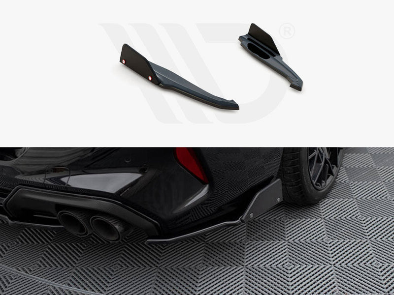 Maxton Design - REAR SIDE SPLITTERS V.1 + FLAPS BMW M8 GRAN COUPE F93