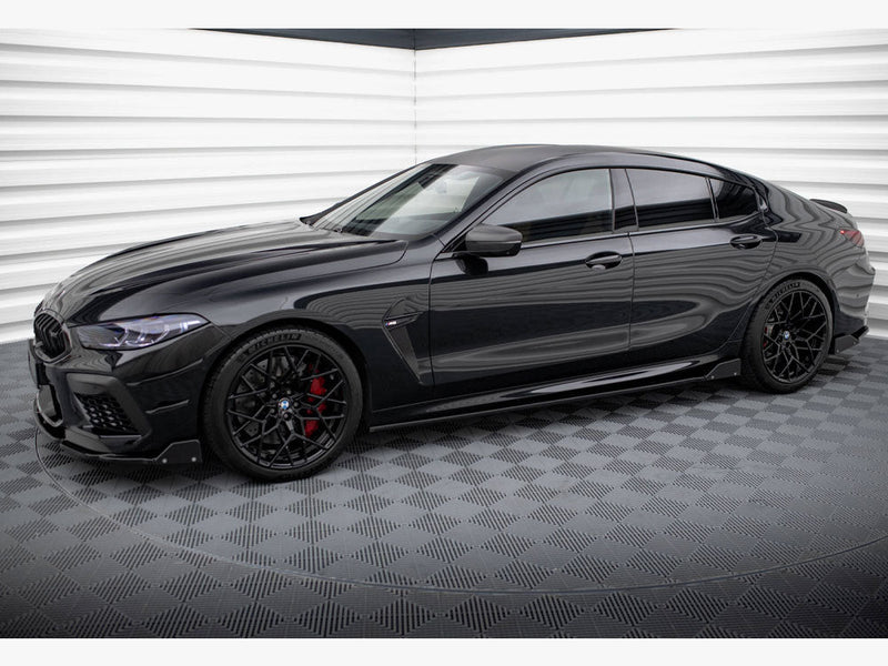 Maxton Design - SIDE SKIRTS DIFFUSERS V.1 + FLAPS BMW M8 GRAN COUPE F93 / 8 GRAN COUPE M-PACK G16