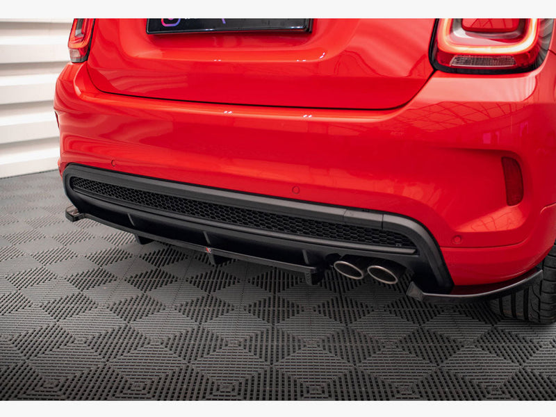 Maxton Design - Central Rear Splitter (Vertical Bars) Fiat 500X Sport Mk1 Facelift