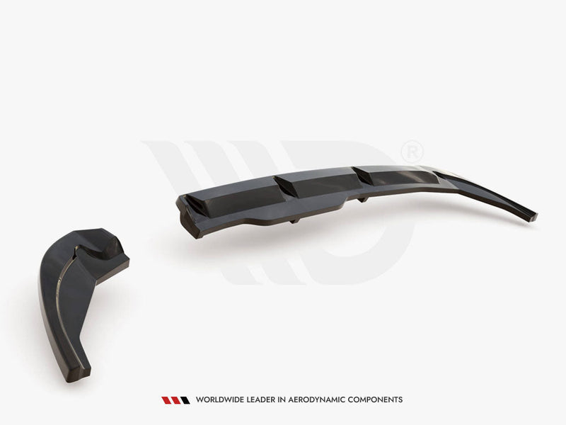 Maxton Design - Central Rear Splitter (Vertical Bars) Fiat 500X Sport Mk1 Facelift
