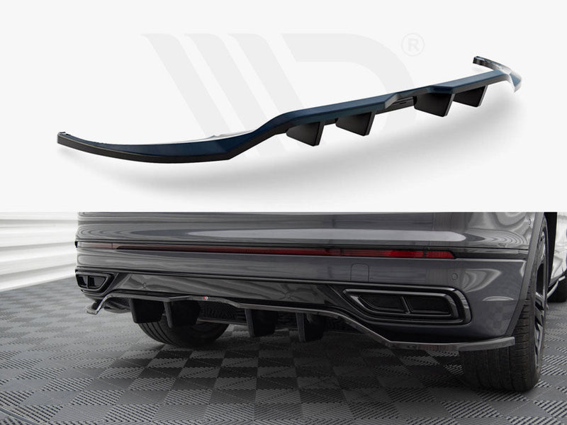 Maxton Design - Central Rear Splitter (Vertical Bars) Volkswagen Tiguan R-Line Mk2 Facelift