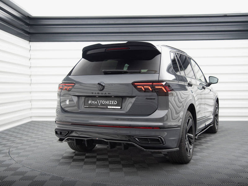 Maxton Design - Central Rear Splitter (Vertical Bars) Volkswagen Tiguan R-Line Mk2 Facelift