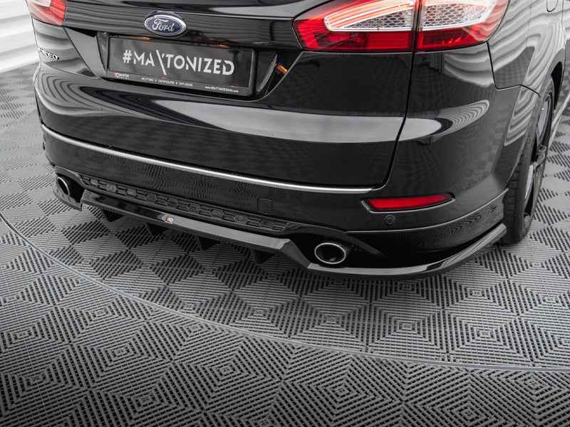 Maxton Design - Rear Splitter (Vertical Bars) Ford Mondeo Estate ST-Line Mk4 Facelift
