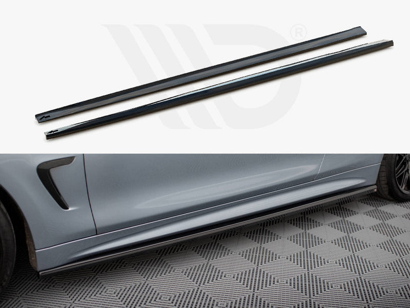 Maxton Design - SIDE SKIRTS DIFFUSERS V.3 BMW 4 COUPE / GRAN COUPE / CABRIO M-SPORT F32 / F36 / F33