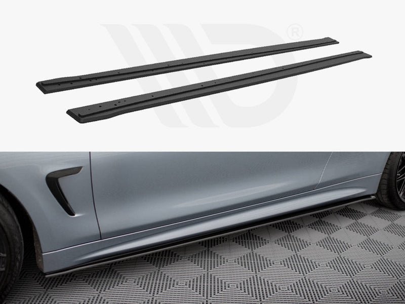 Maxton Design - STREET PRO SIDE SKIRTS DIFFUSERS BMW 4 COUPE / GRAN COUPE / CABRIO M-PACK F32 / F36 / F33