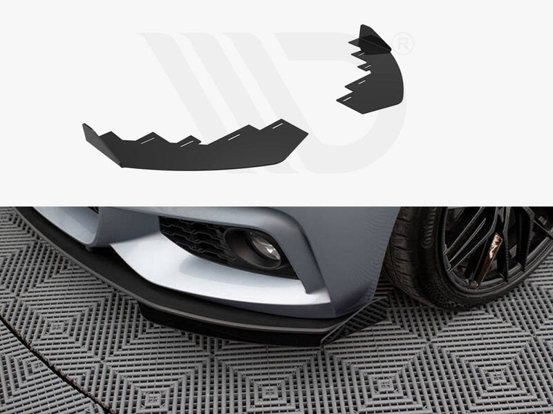 Maxton Design - FRONT FLAPS BMW 4 COUPE / GRAN COUPE / CABRIO M-PACK F32 / F36 / F33
