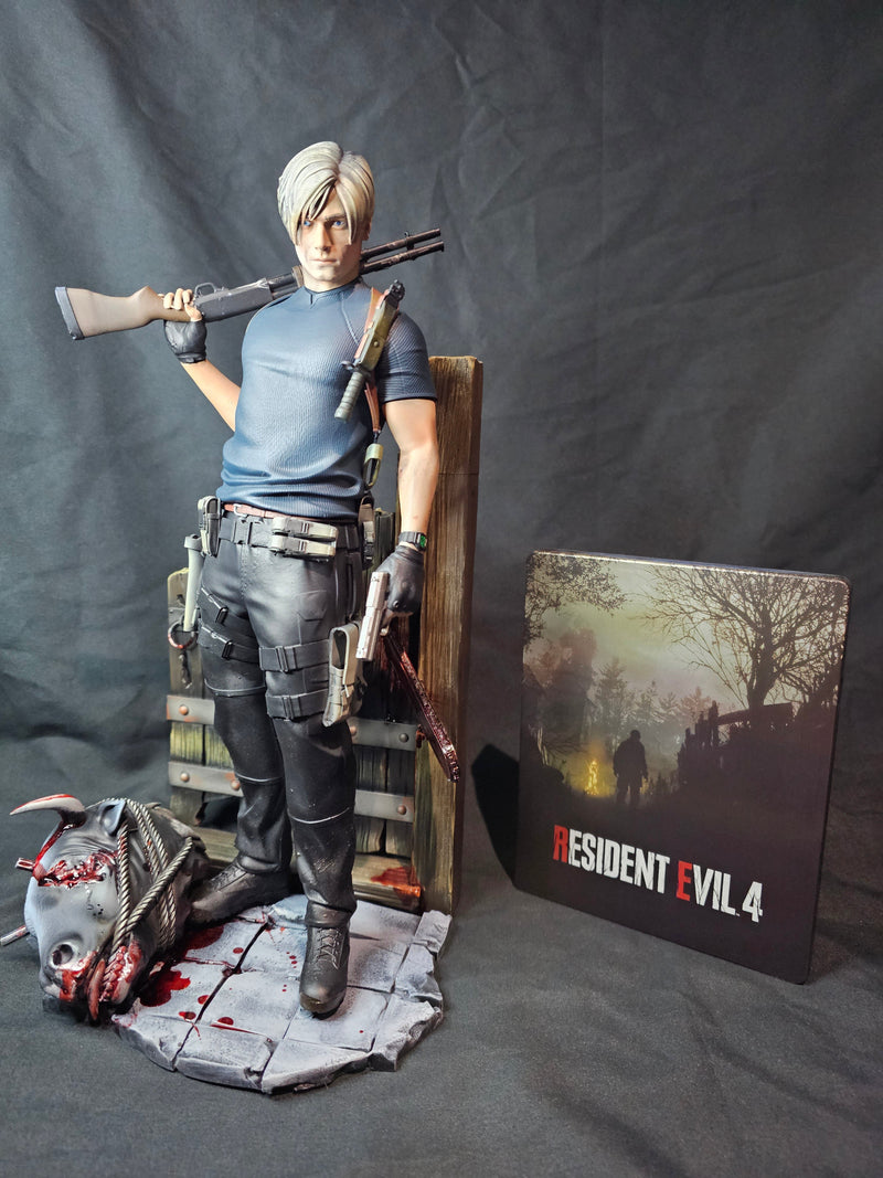 Resident Evil 4 Remake Leon Kennedy Premium Statue