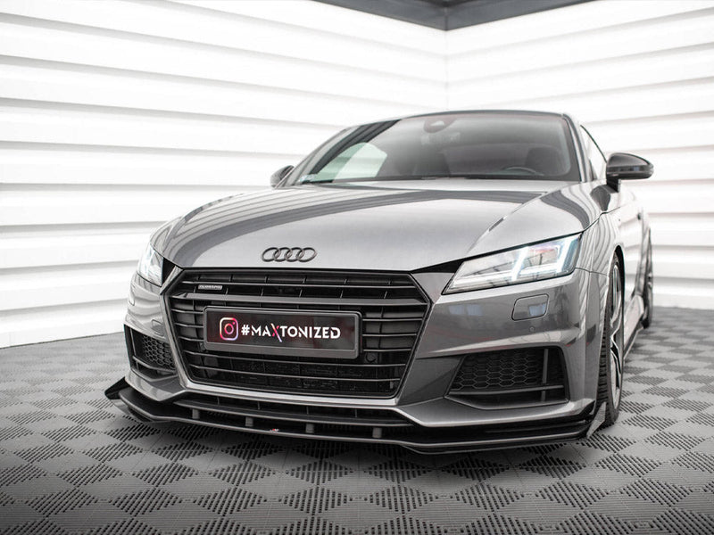 Maxton Design - STREET PRO FRONT SPLITTER + FLAPS AUDI TT S / S-LINE 8S
