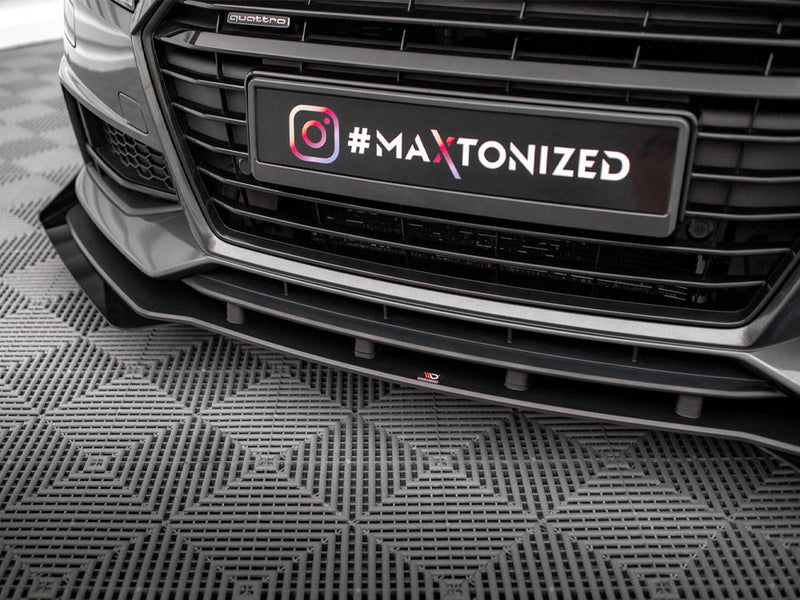 Maxton Design - Street PRO Front Splitter + Flaps Audi TT S / S-Line 8S