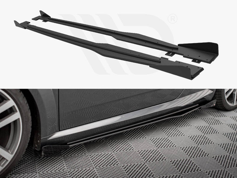 Maxton Design - STREET PRO SIDE SKIRTS DIFFUSERS + FLAPS AUDI TT S / S-LINE 8S