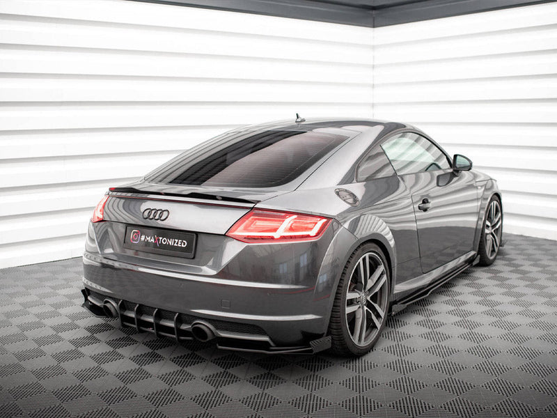 Maxton Design - STREET PRO REAR SIDE SPLITTERS + FLAPS AUDI TT S-LINE 8S